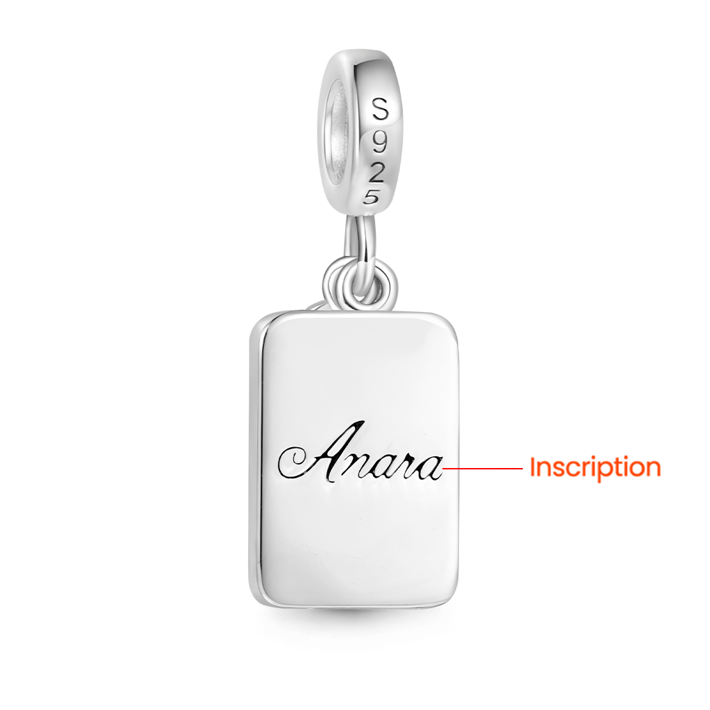 Gnoce Engravable Playing Cards & Crown Pendant Dangle Charm_2