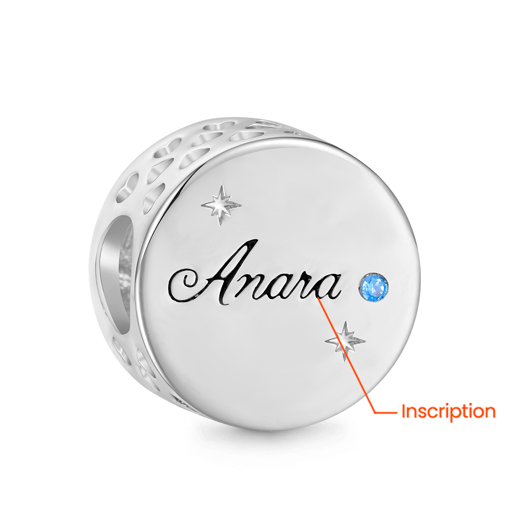 Gnoce Sun Rotating in Crescent Engravable Charm_2