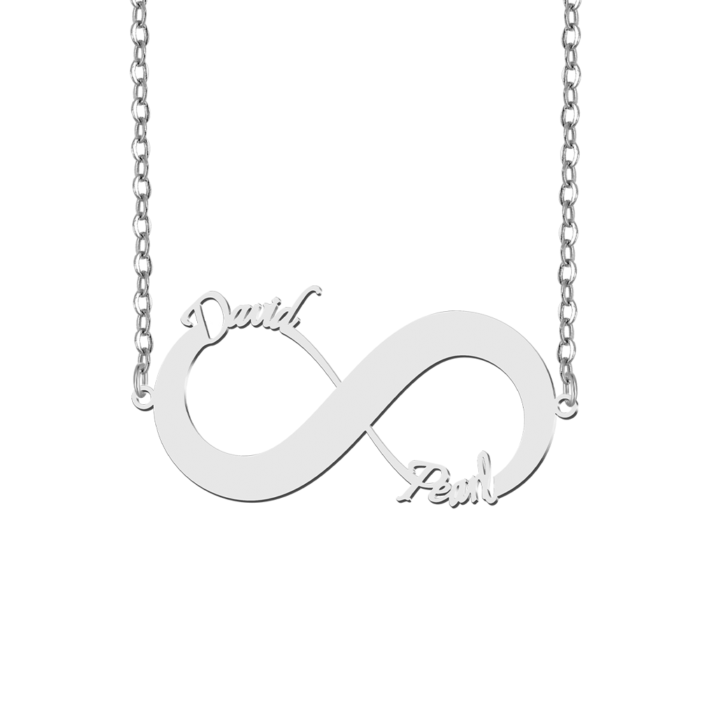 Gnoce Couple Double Name Infinity Necklace_1