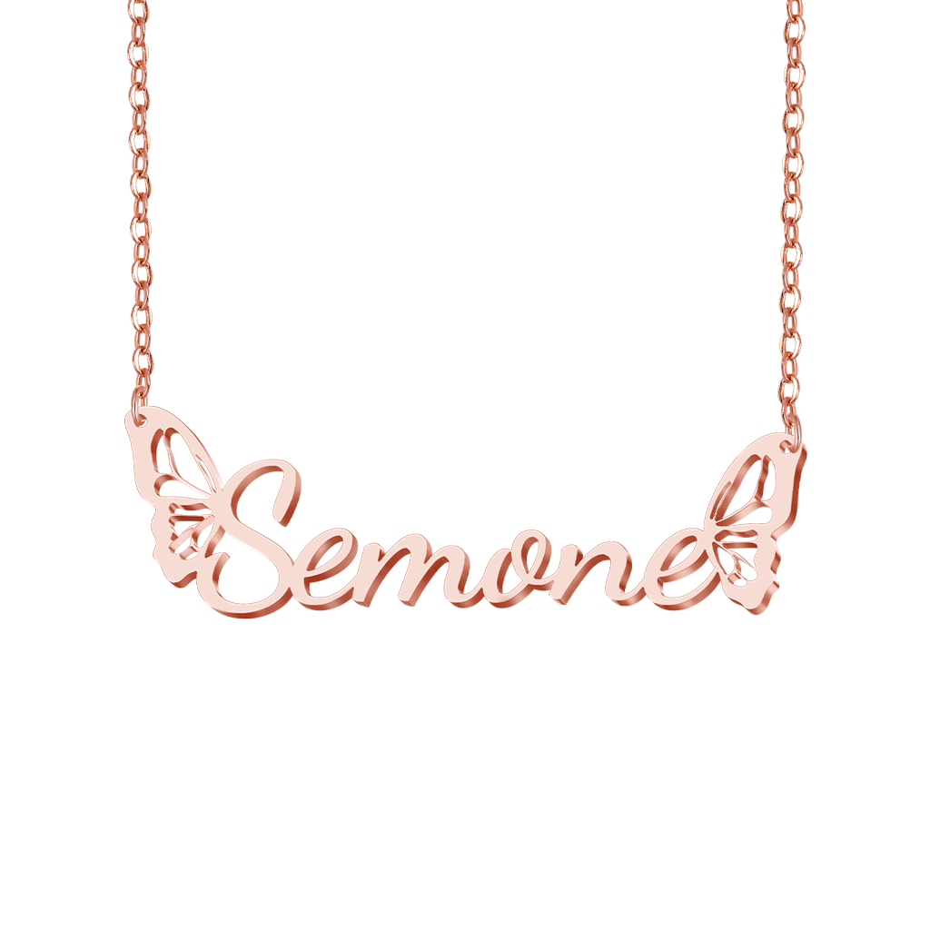 Gnoce Exquisite Butterfly Wings Personalized Name Necklace_1