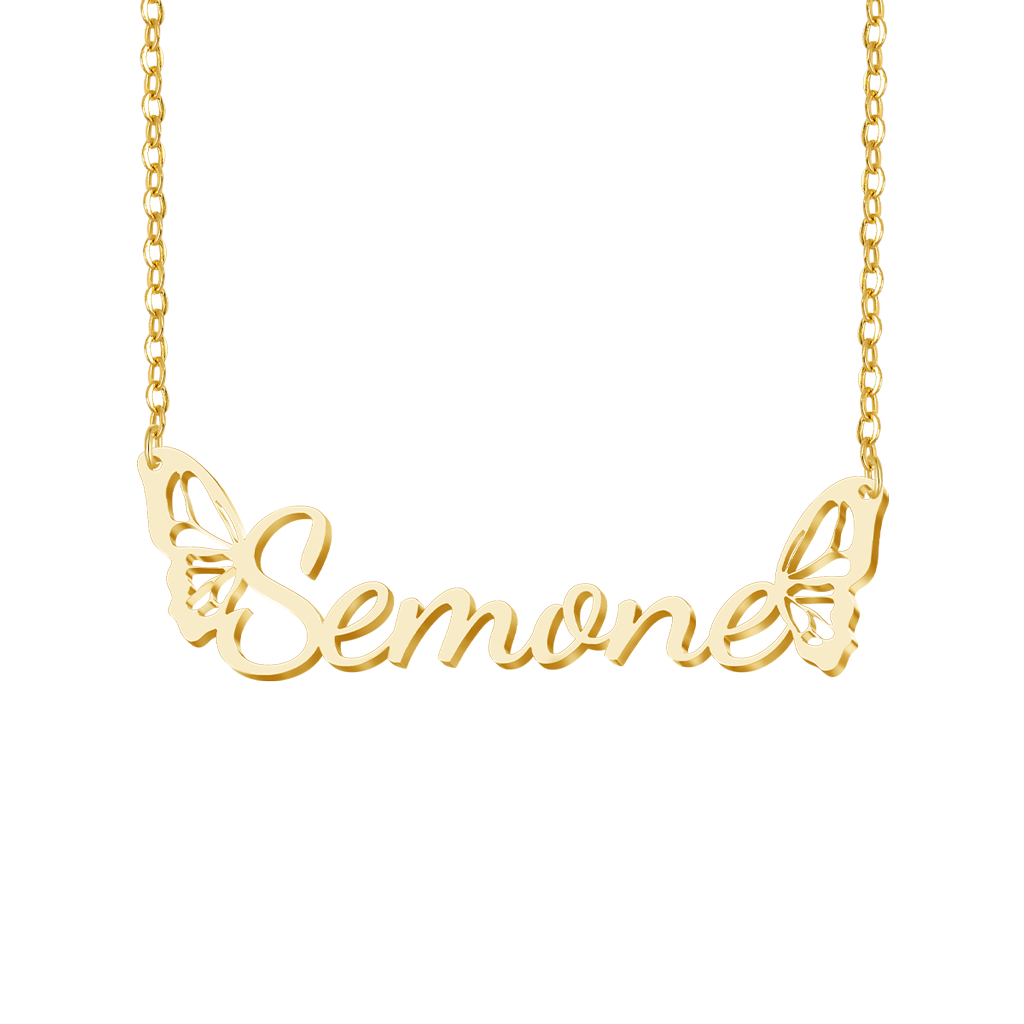 Gnoce Exquisite Butterfly Wings Personalized Name Necklace_2