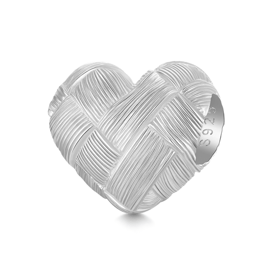 Gnoce Weaving Frosted Heart Charm_1