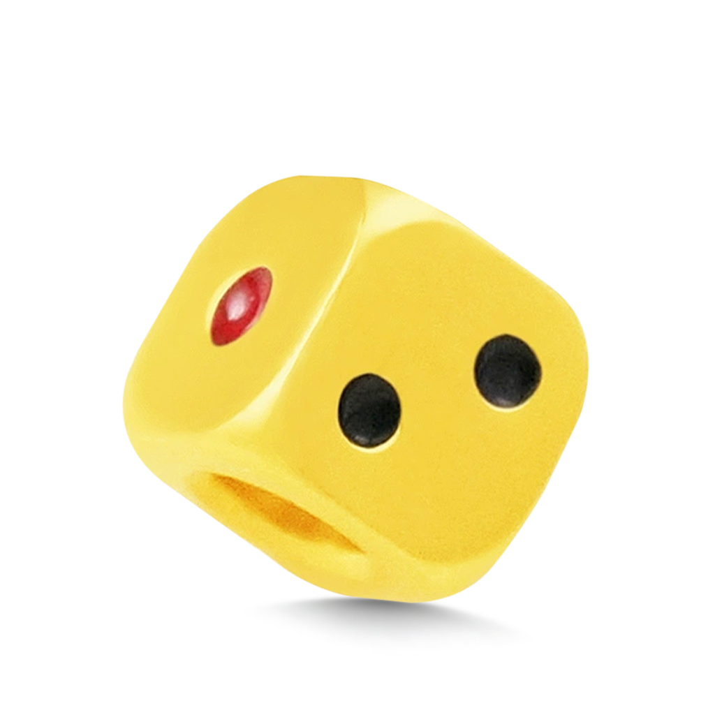 Gnoce Pure Gold Dice Wealth Charm_1