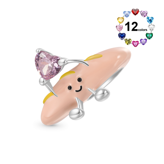 Gnoce French Baguette Embraces Love Charm_1