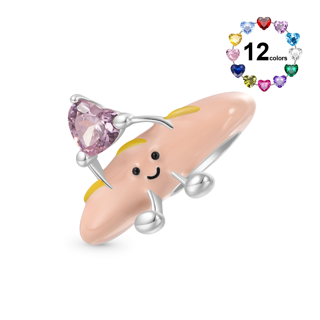Gnoce French Baguette Embraces Love Charm_1