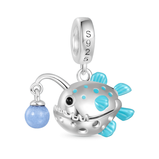 Gnoce Anglerfish Glow-in-the-Dark Pendant Dangle Charm_2