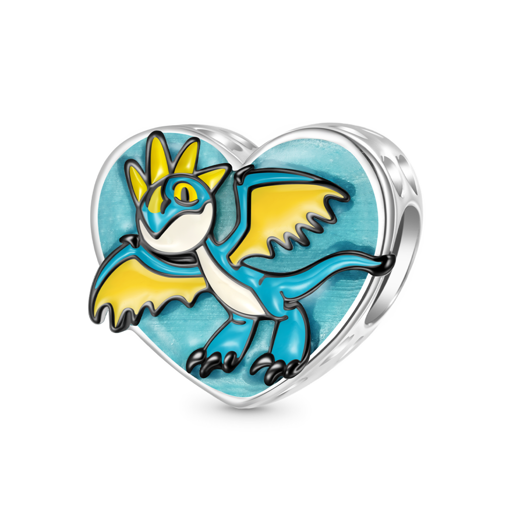 Gnoce Deadly Nadder Heart Birthstone Glow-in-the-Dark Charm_2