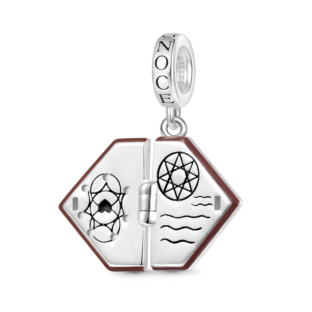 Gnoce Wicked Elphaba Grimmerie Spell Book Pendant Dangle Charm    _3