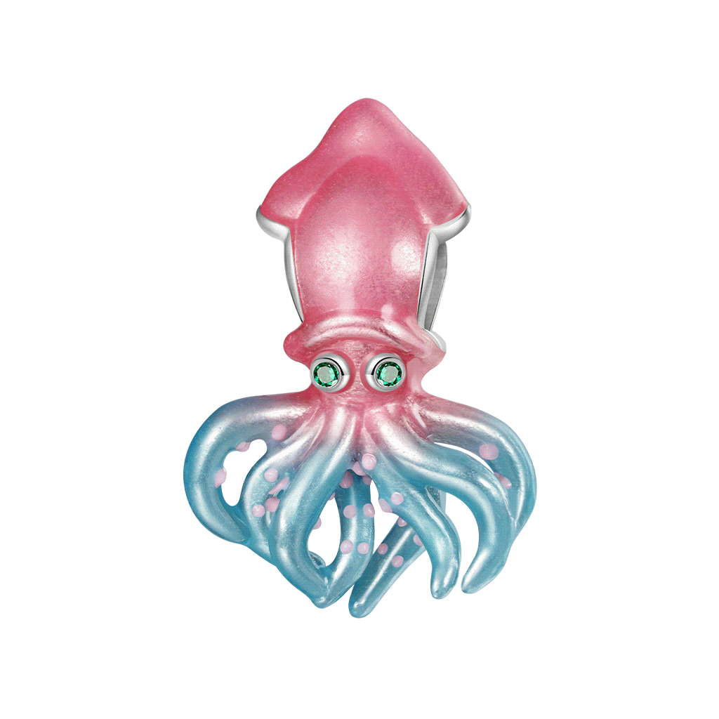 Gnoce Ocean Glow-in-the-Dark Magic Squid Charm_1