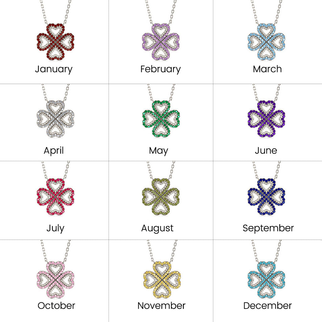 Gnoce Lucky Four-leaf Clover Twisted Rope Necklace_4