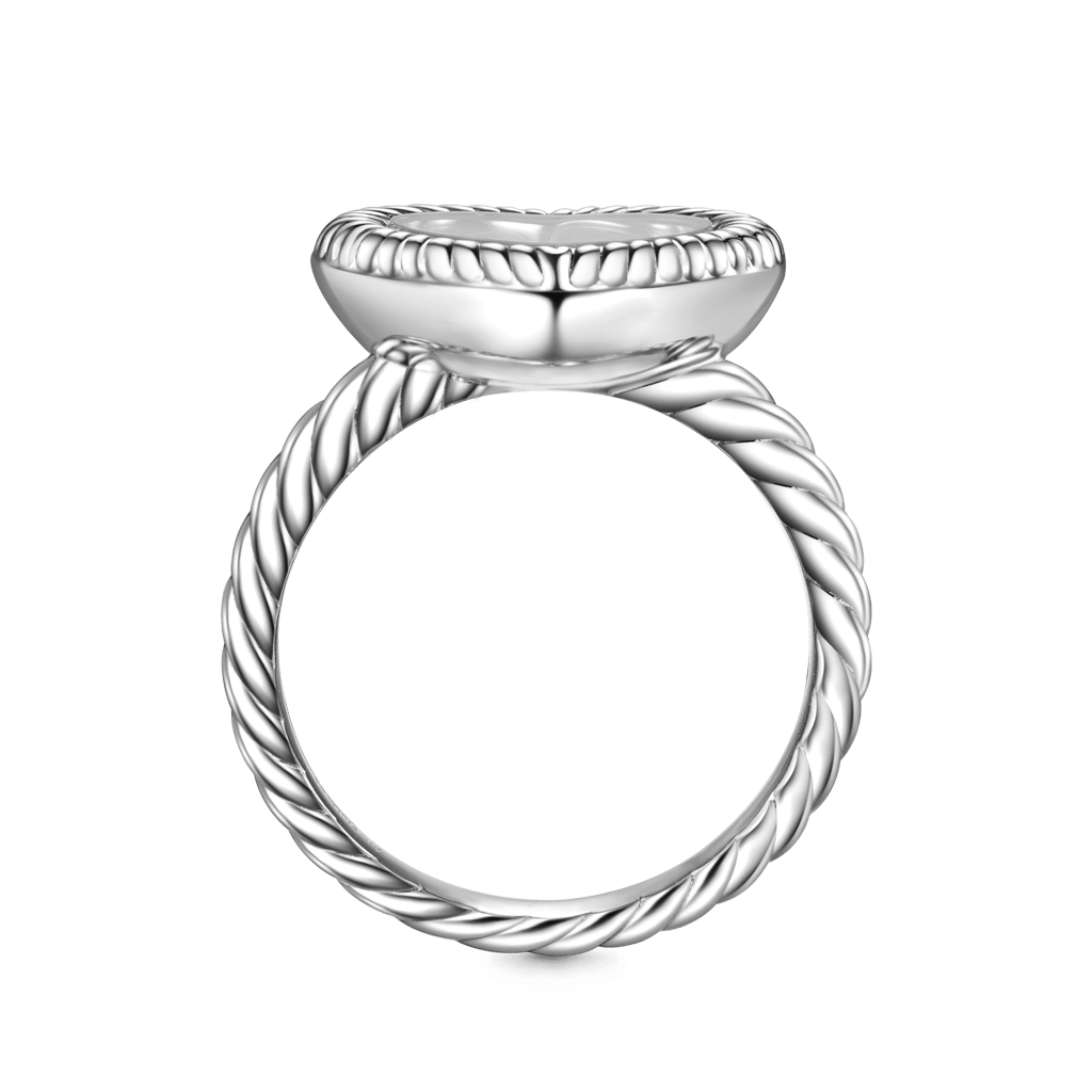 Gnoce Love Heart Confetti Shaker Birthstones Fashion Ring_3