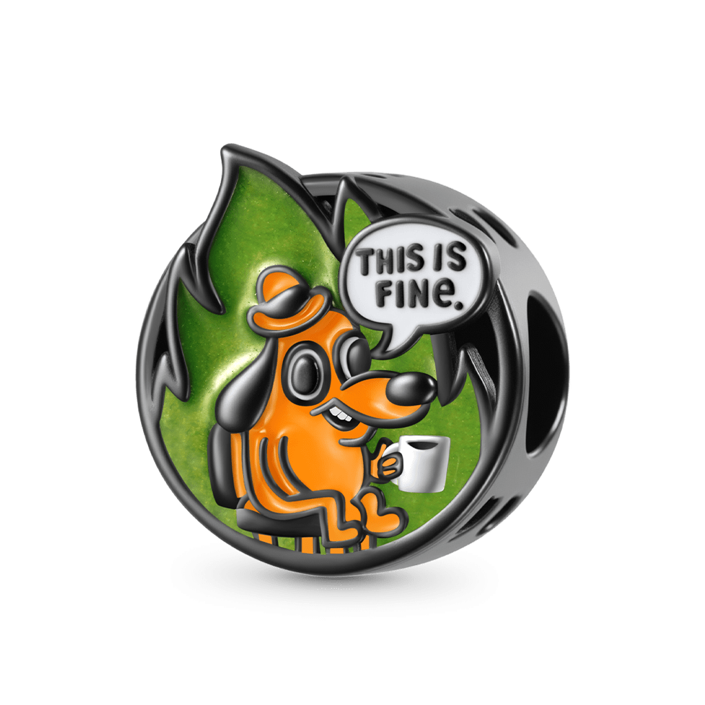 Gnoce This Is Fine Charm - Glow-in-the-Dark Flame_2