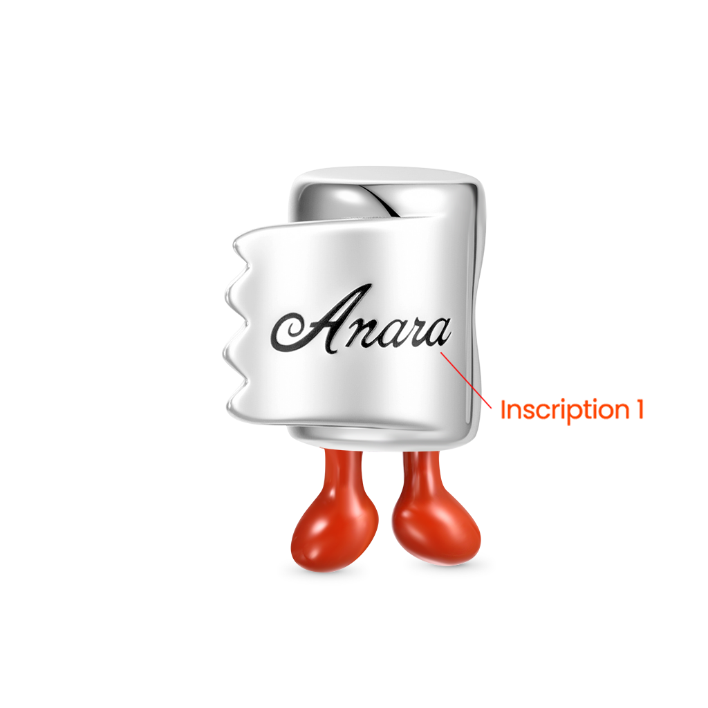 Gnoce Engravable Funny Toilet Paper Shaped Charm_3