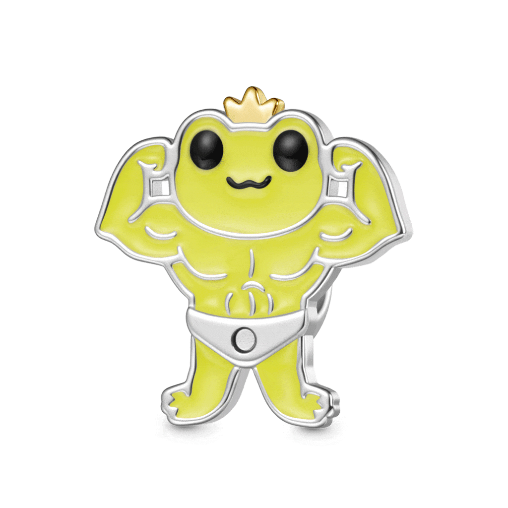 Gnoce Muscular Frog Magnetic Removable Pants Stopper Charm_4