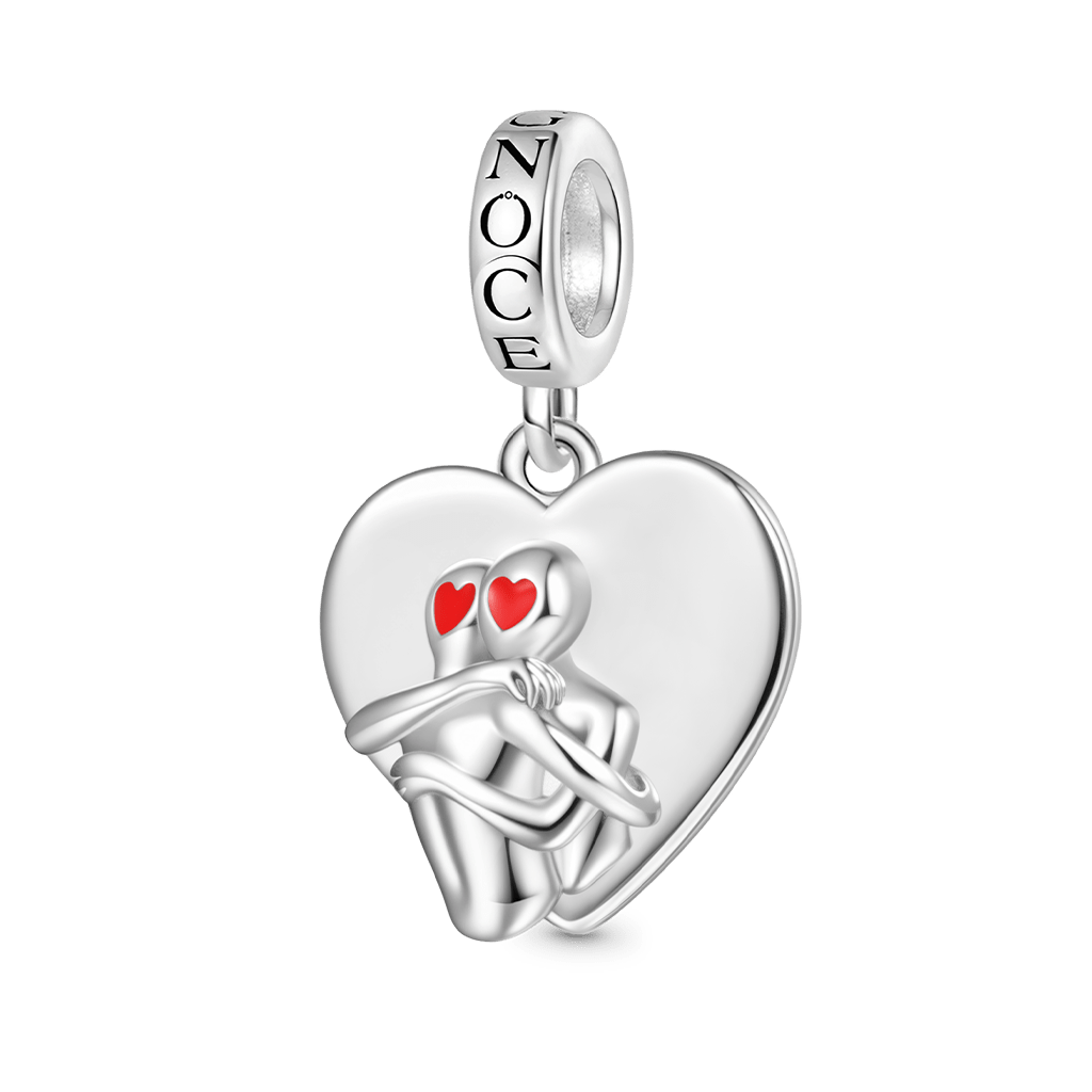 Gnoce 'Self Love' Hugging Heart Pendant Dangle Charm_1