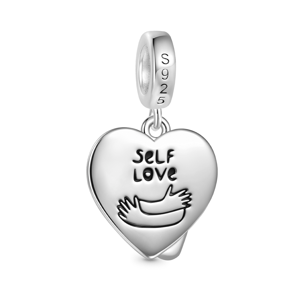 Gnoce 'Self Love' Hugging Heart Pendant Dangle Charm_2