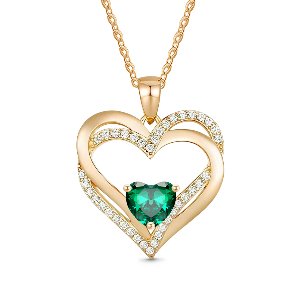 Gnoce Birthstone Heart Necklace_3