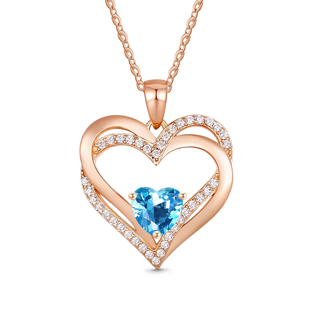 Gnoce Birthstone Heart Necklace_2