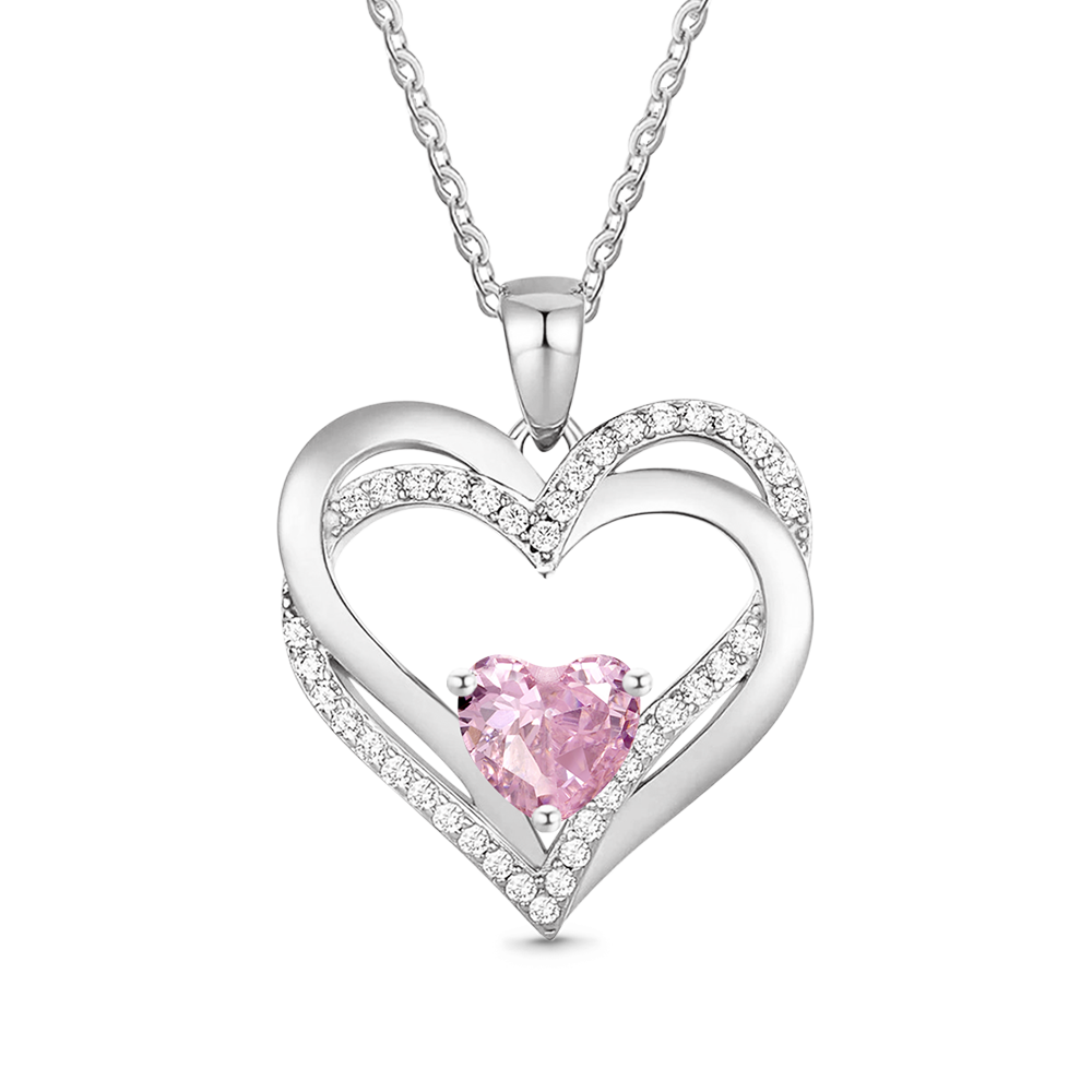 Gnoce Birthstone Heart Necklace_4