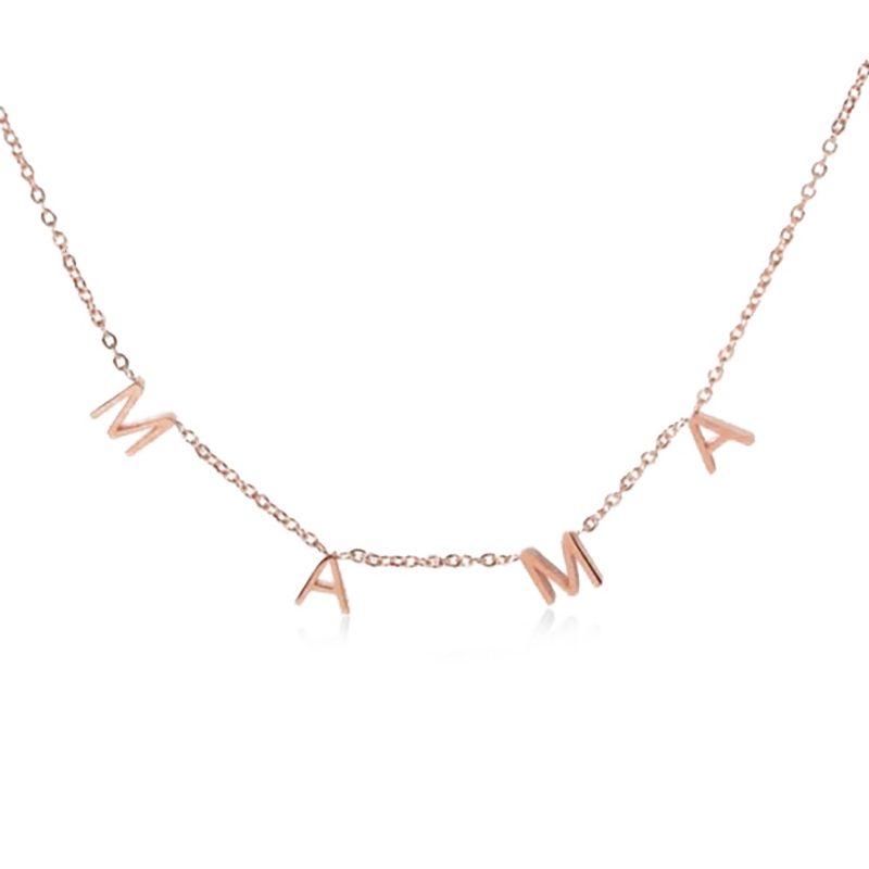 Gnoce MAMA Pave Letter Necklace_3