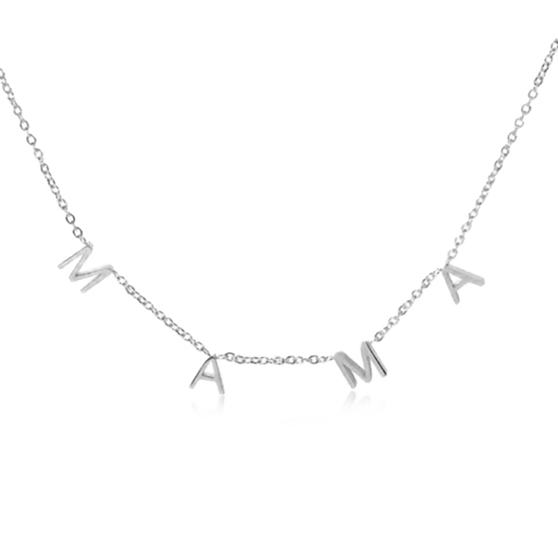 Gnoce MAMA Pave Letter Necklace_4