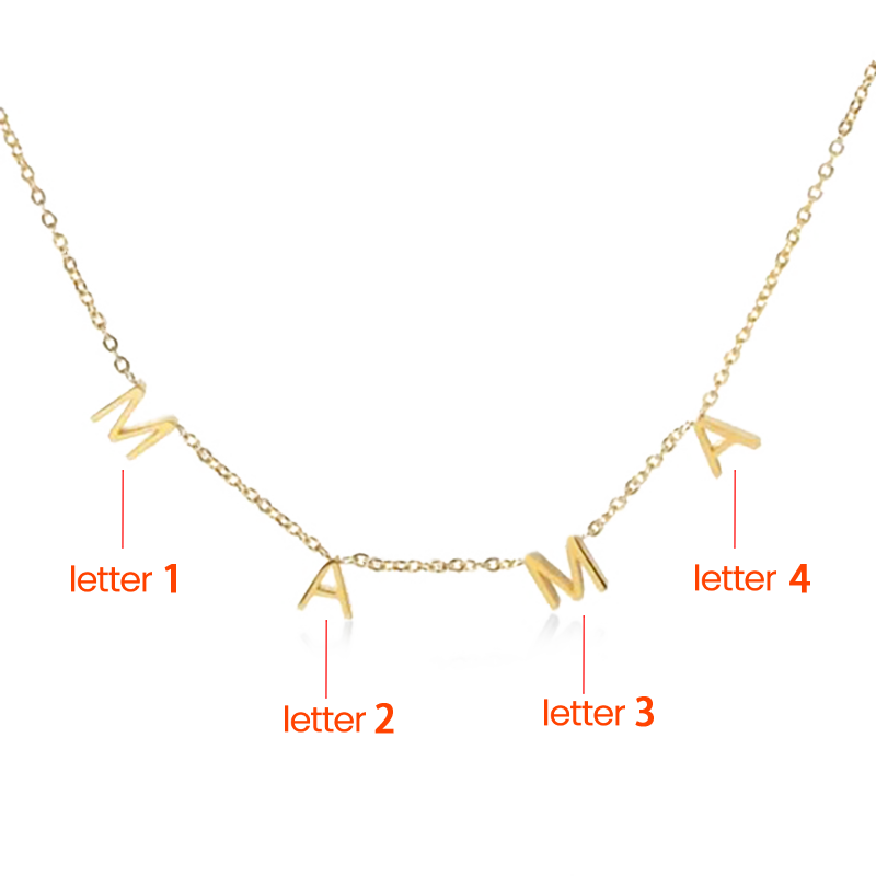 Gnoce MAMA Pave Letter Necklace_2
