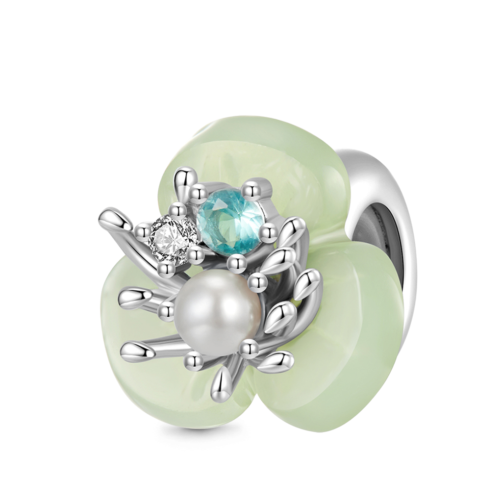 Gnoce Spring Healing Green Flower Stopper Charm_1