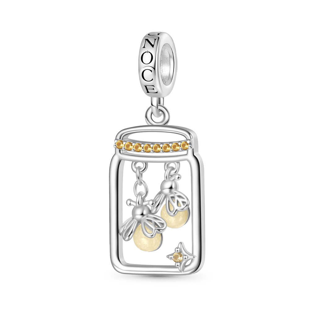 Gnoce Glow-in-the-Dark Firefly Bottle Pendant Dangle Charm_2