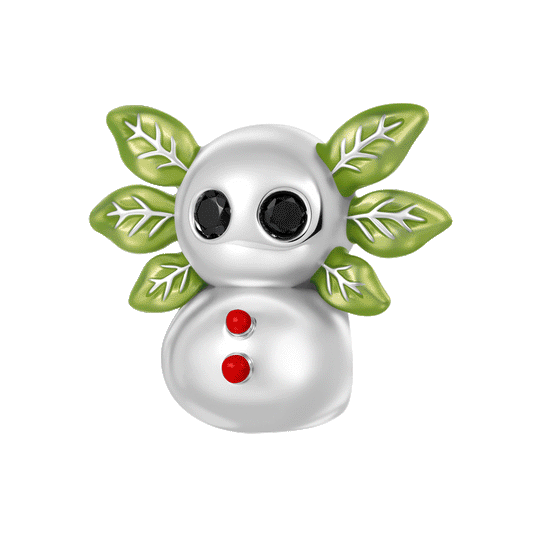 Gnoce Christmas Mexican Axolotl Snowman Glow-in-the-Dark Charm_1