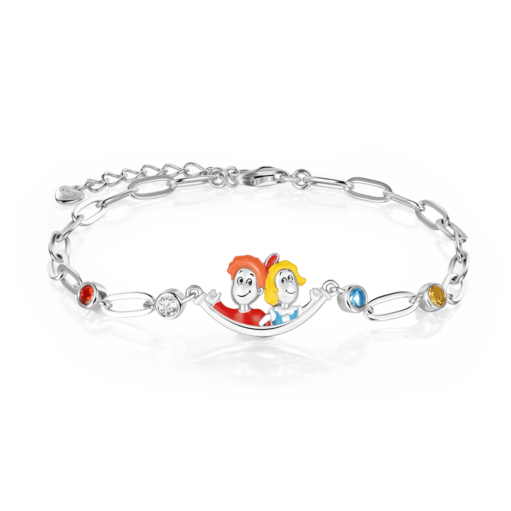 Gnoce The Cat in the Hat Conrad & Sally Chain Bracelet_1