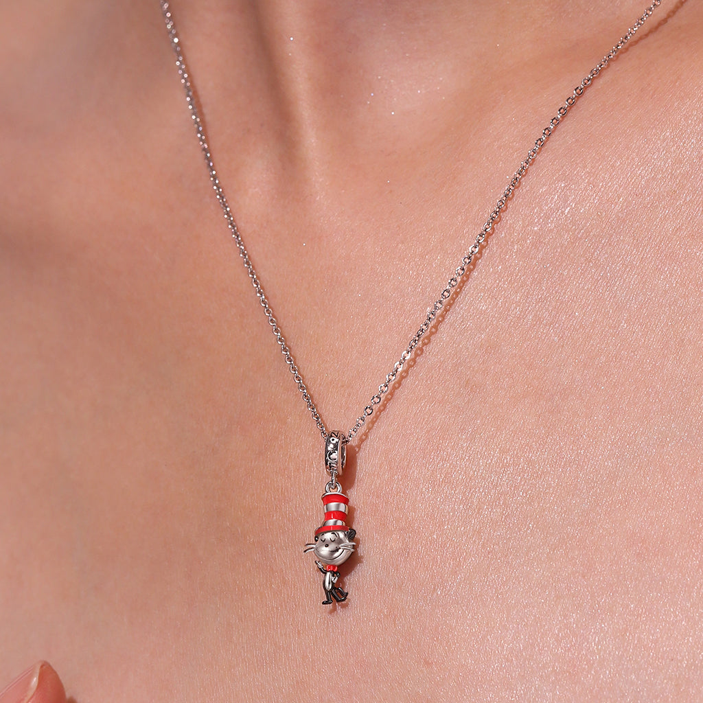 Gnoce The Cat in the Hat Popcat Pendant Dangle Charm_5