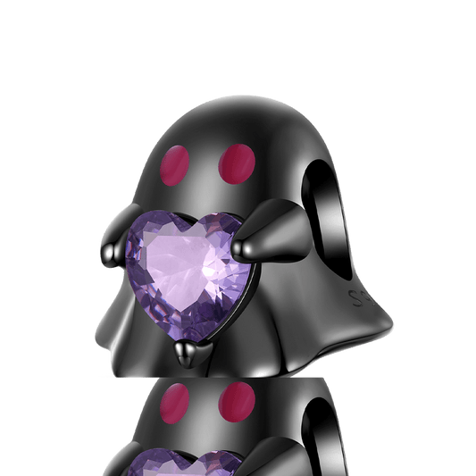Gnoce Halloween Ghost Embrace Love Heart Charm_1