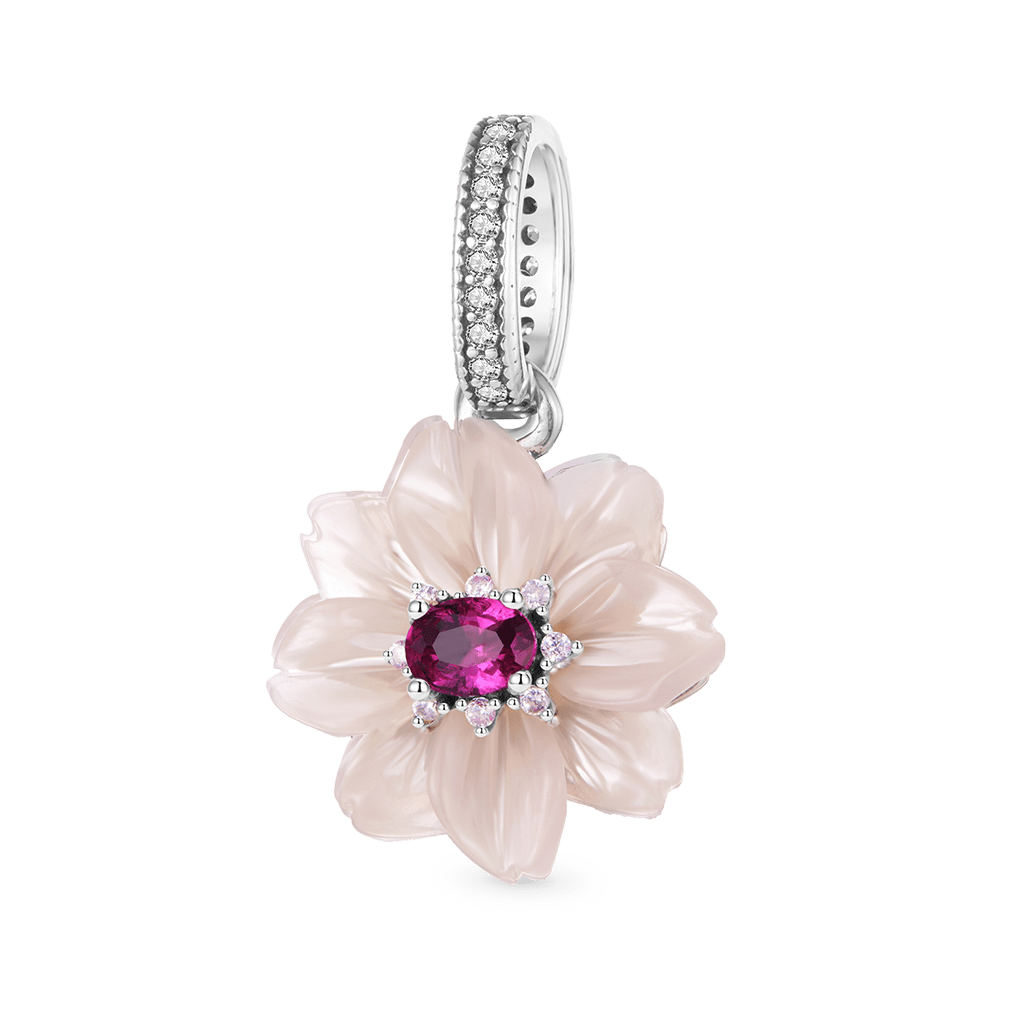 Gnoce Eternal Flower Pendant Dangle Charm_1
