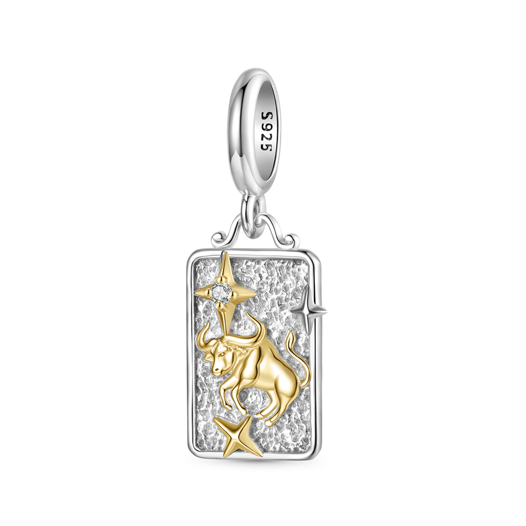 Gnoce Constellation Taurus Pendant Dangle Charm_1