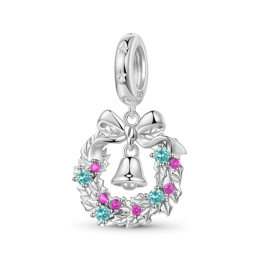 Gnoce Christmas Wreath Bell Pendant Dangle Charm_1