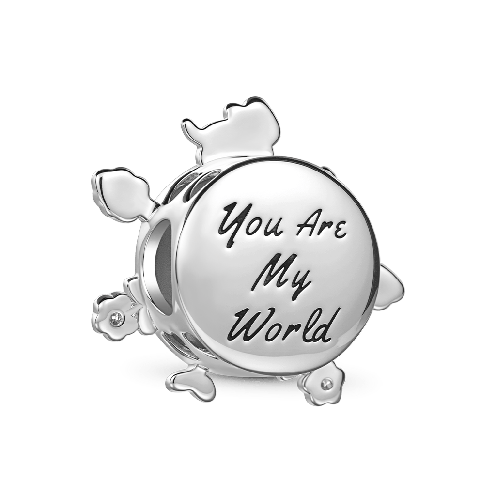 Gnoce "You are my world" Cat Earth Charm_5