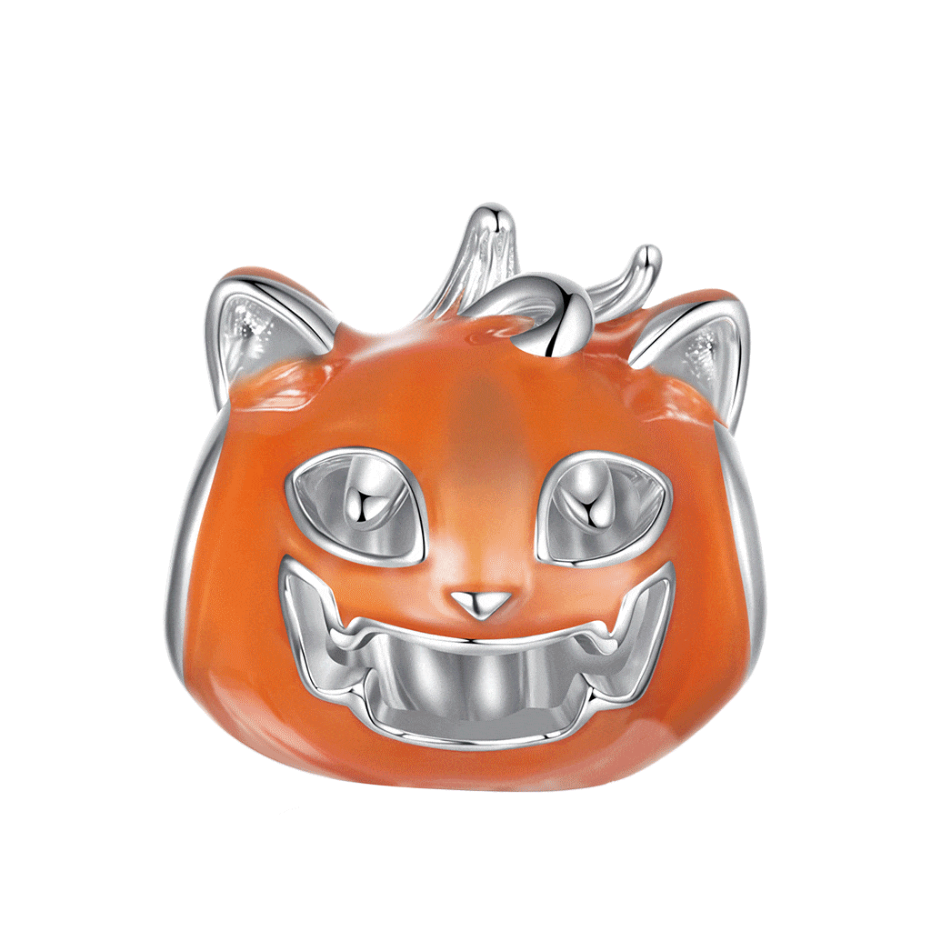 Gnoce Halloween Pumpkin Cat Glow-in-the-dark Charm_1