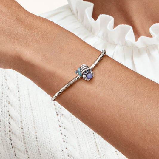 Gnoce Hermit Crab Glow-in-the-Dark Charm Platinum-plated Silver Blend_2