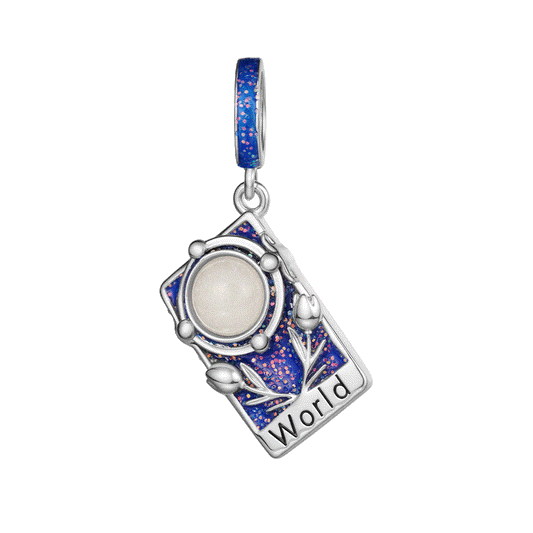 Gnoce Tarot World Card Glow-in-the-Dark Pendant Dangle Charm_1