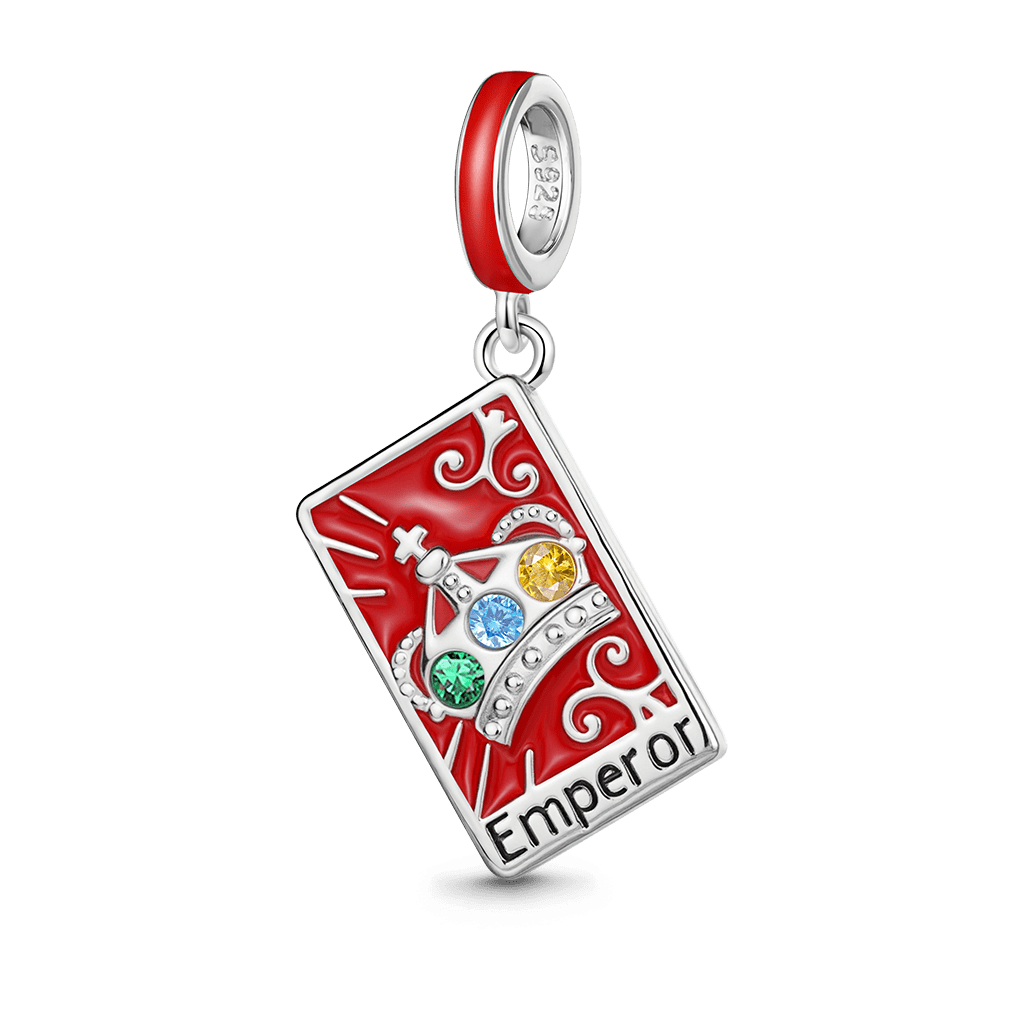 Gnoce Tarot Emperor Card Pendant Dangle Charm_1