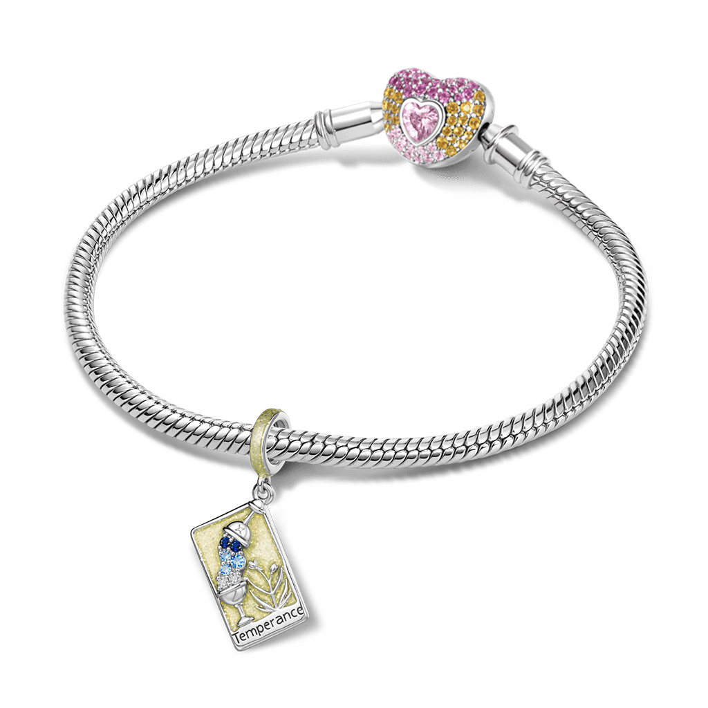 Gnoce Tarot Temperance Card Glow-in-the-Dark Pendant Dangle Charm_4