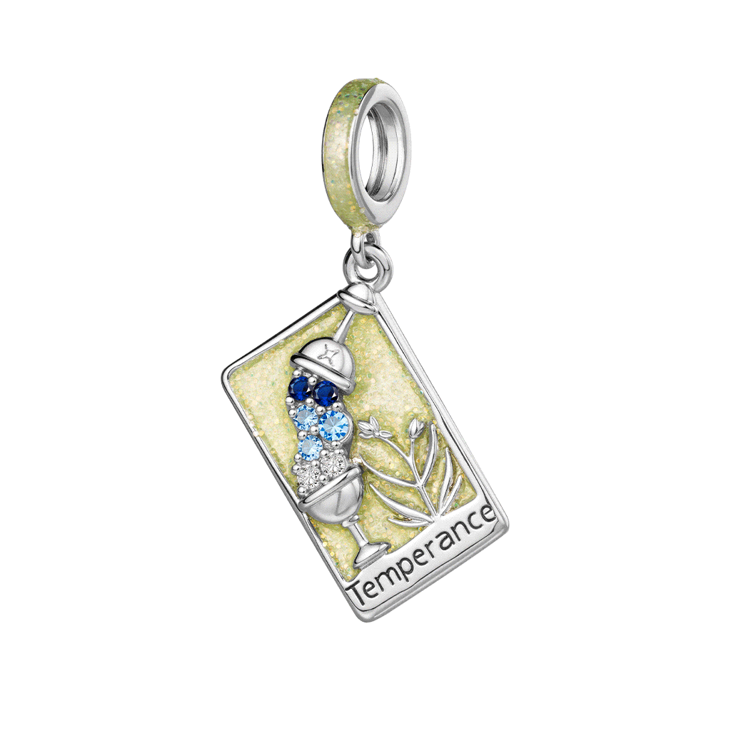 Gnoce Tarot Temperance Card Glow-in-the-Dark Pendant Dangle Charm_2