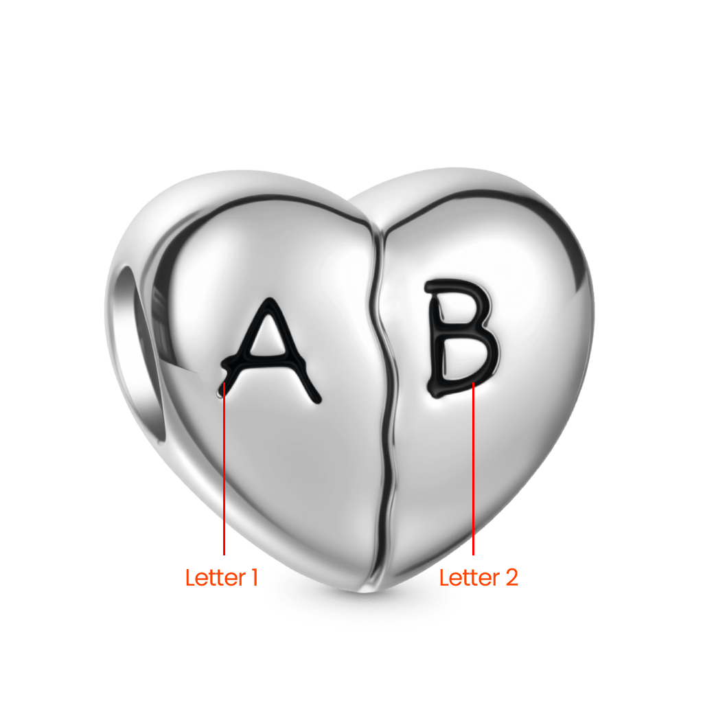 Gnoce Valentine's Day Personalized Love Forever Heart Charm_5