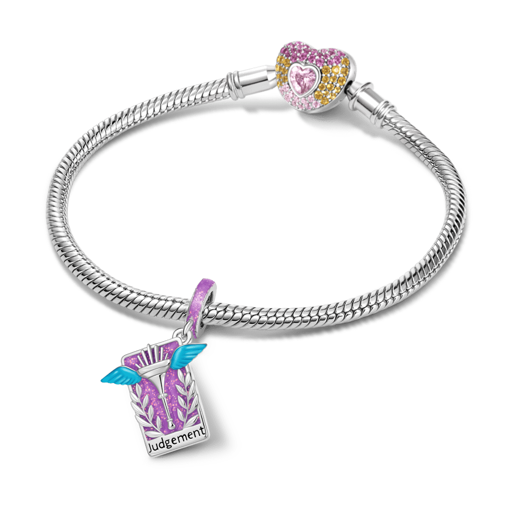 Gnoce Tarot Judgment Card Glow-in-the-Dark Pendant Dangle Charm_4