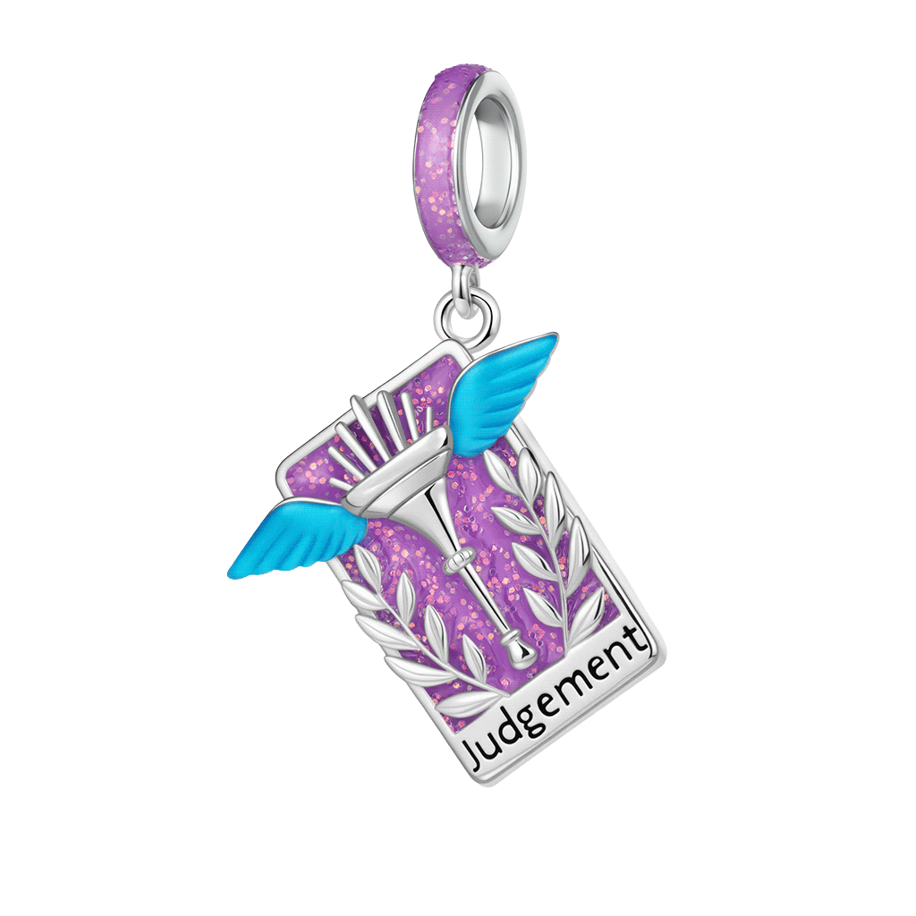 Gnoce Tarot Judgment Card Glow-in-the-Dark Pendant Dangle Charm_2