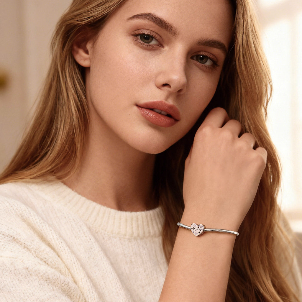 Gnoce Hollow Heart-Shaped Engravable Charm_5