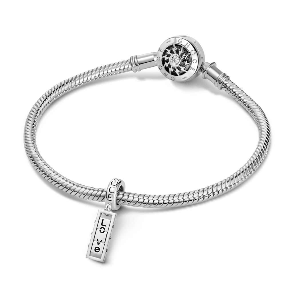 Gnoce Flip Word Card Bar Pendant Dangle Charm_4