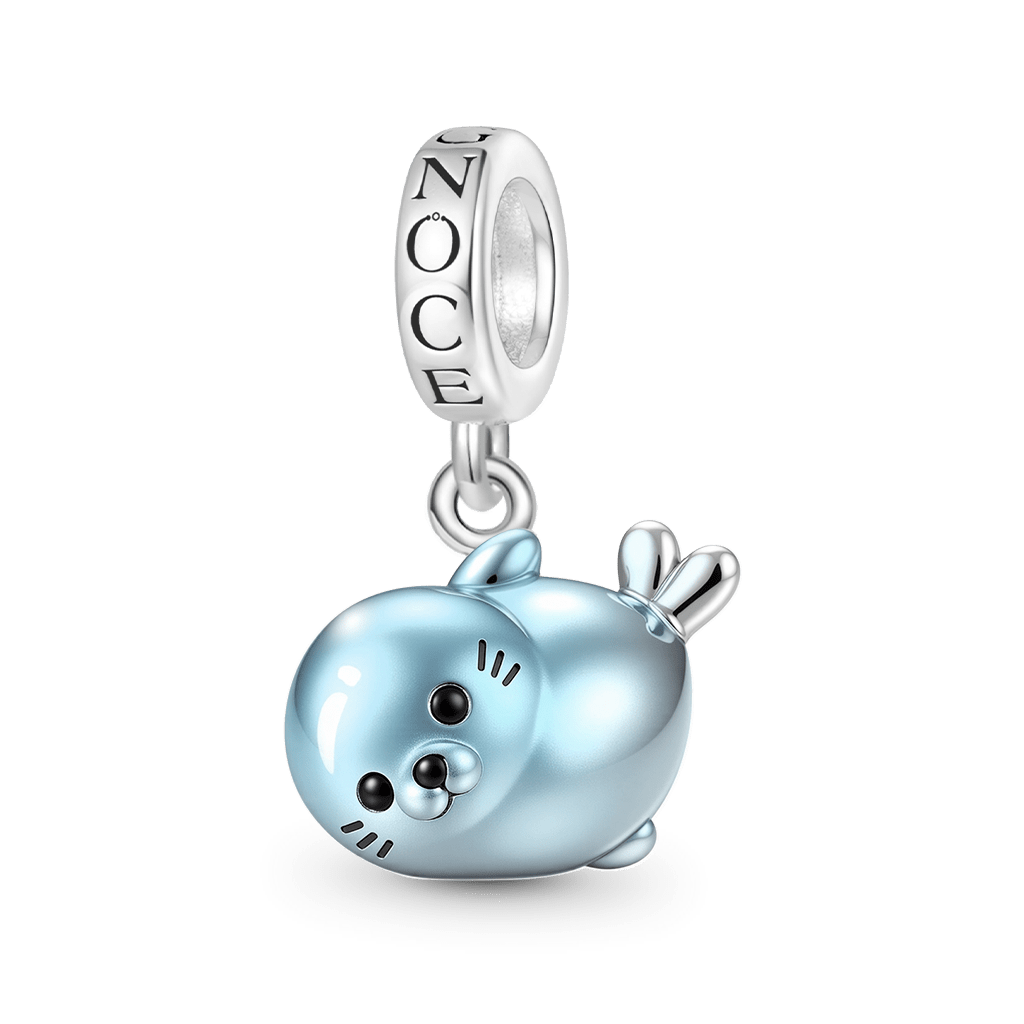 Gnoce Blue Sea Lion Pendant Dangle Charm_1
