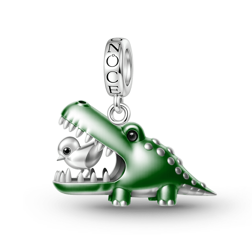 Gnoce Toothpick Bird Crocodile Pendant Dangle Charm_1