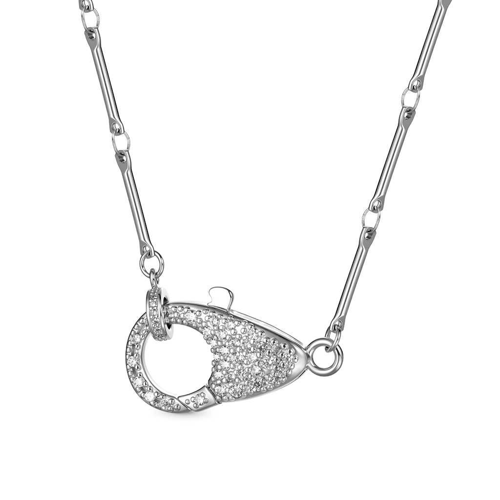 Gnoce Openable Clasp Basic Bamboo Chain Necklace_1